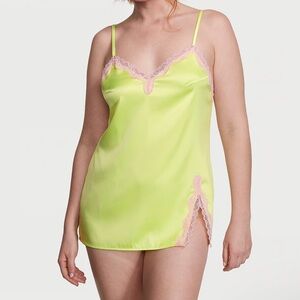 Victoria’s Secret Tease Satin Lace-Trim Mini Slip - Women XXL